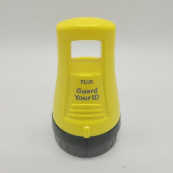 Guard Your ID Advanced Roller Identity Theft Prevention Security Stamp Yellow - Picture 2 of 4